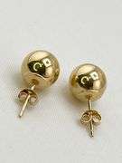 14KT Yellow Gold Ball Stud Earrings