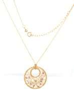 Fascinating 14K YG Modern Pendant on Necklace