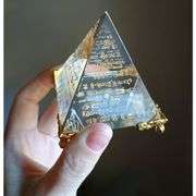 Crystal Pyramid Paperweight