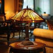 Capulina Mission-Style Tiffany Lamp