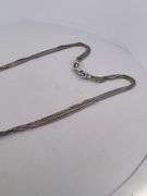 CERTIFIED 18K WHITE GOLD DIAMOND NECKLACE