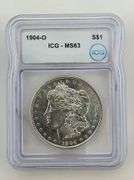 1904-O Morgan Silver Dollar, ICG MS63