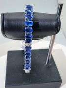 Very fine quality Gorgeous Kyanite Bracelet with Diamond Accents