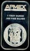 1 Troy Ounce .999 Fine Silver Bar from APMEX