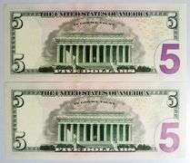 (2) Superb Crisp $5 2021 Star Replacement Notes New York-Consecutive!