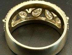 14K Yellow Gold Pear Cut Diamond Ring of 2.55 CTW