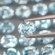 Glittering! 25 piece 11.47ct full fire baby blue Topaz set!