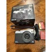 4K Digital Camera with 64MP Sensor and 180-Degree Flip Screen