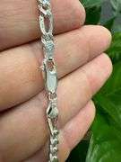 Men's 4.8mm Solid .925 Sterling Silver Hammered Curb Chain Link Italy Necklace 24"
