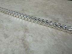 Sterling Silver Men's Franco Chain 4.6mm Solid 925 Italy New Bracelet 7"