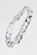 Men's 15mm Solid .925 Sterling Silver Flat Curb Chain Link Italy Bracelet 10"