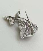 18KT White Gold Le Vian Multi Color Gem Stone Dolphin Brooch