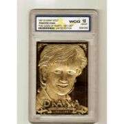 Princess Diana Sculptured 23KT Gold Card Gem Mint 10
