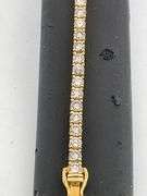 CERTIFIED BRAND NEW 14K YELLOW GOLD DIAMOND TENNIS BRACELET