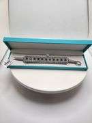 Cloth Woven Diamond Studded Bracelet with Precious Kyanite