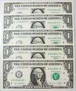 (10) Superb Crisp $1 2021 Star Replacement Notes N.Y.-Consecutive!