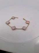 CERTIFIED BRAND NEW 18K YELLOW GOLD CLOVER LEAF BRACELET