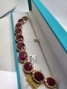 A true statement of elegance of Ruby and diamond Bracelet in Silver – GGA Certified. Set in lustrous