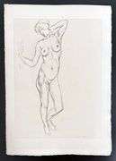 Very rare Henri Matisse etching signed in the plate, C.1920, from the series of Cinquante Dessins