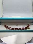 A true statement of elegance of Ruby and diamond Bracelet in Silver – GGA Certified. Set in lustrous