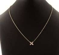 New 0.57ctw Diamond X Petals Pendant Necklace in 14K