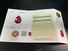 CERTIFIED RED RUBY 4.21 CARATS