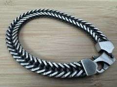 Men's 9.7mm Solid .925 Sterling Silver Heavy Oval Franco Chain Link Italy Handmade Bracelet 8.5" Inc