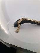 BRAND NEW CERTIFIED MEN'S CUBAN LINK DIAMOND ID BRACELET. 18K GOLD