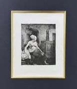 Extremely Rare and Collectible Antique Etching After Rembrandt, c. 1880