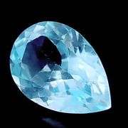 Full sparkle! 6.62ct vivid baby blue Topaz!