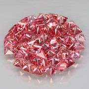 Exquisite 3.39ct set of rare pink Malaya Garnets