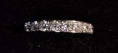 14K White Gold Natural Diamond Wedding Band