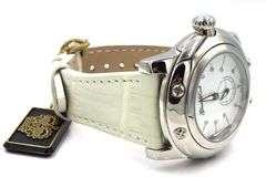 Glam Rock white dial with diamond ladies watch