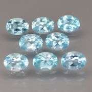 Large 11.56ct vivid Swiss blue Topaz set