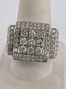 MEN'S CERTIFIED 14K WHITE GOLD DIAMOND RING