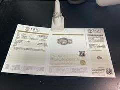 Certified 14k White Gold Diamond Ring