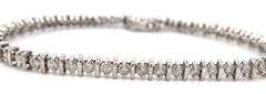 14kt White gold 1.15ctw diamond tennis bracelet