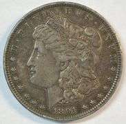 Sharp XF 1891-CC Morgan Silver Dollar. Key date