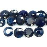 Heated Only! 6.65ct midnight blue Sapphire set