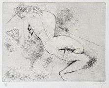Highly Collectible and Rare Marc Chagall Antique Hand-Signed Drypoint Etching