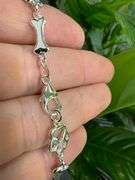 .925 Sterling SIlver I Love My Dog Bracelet in 7.5 Inches