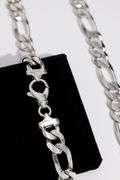 Sterling Silver 12mm Figaro Chain 22 Inch
