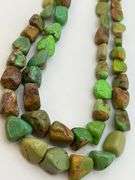 Jay King DTR 925 Sterling Silver Mojave Green Turquoise Beads Double Strand Necklace