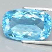 Superbly cut heavy flashing 14.04ct VVS grade Swiss blue Topaz