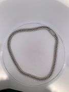 CERTIFIED 14 K WHITE GOLD DIAMOND CUBAN LINK CHAIN 168.8 GRAMS