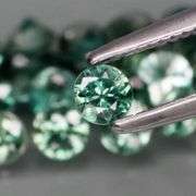 Richly colored! 3.35ct classic Australian blue green Sapphire set!