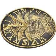 Vintage-Style Cast Iron Dragonfly Sundial