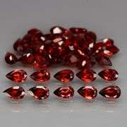 Premium 10.06ct pear cut cherry red Mozambique Garnet set!