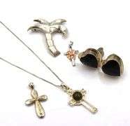 Group lot of vintage 925 sterling silver jewelry