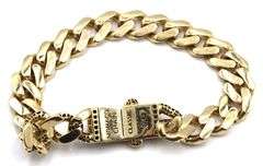 14kt Yellow gold Solid curb bracelet